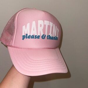 Martini Please & Thanks trucker hat